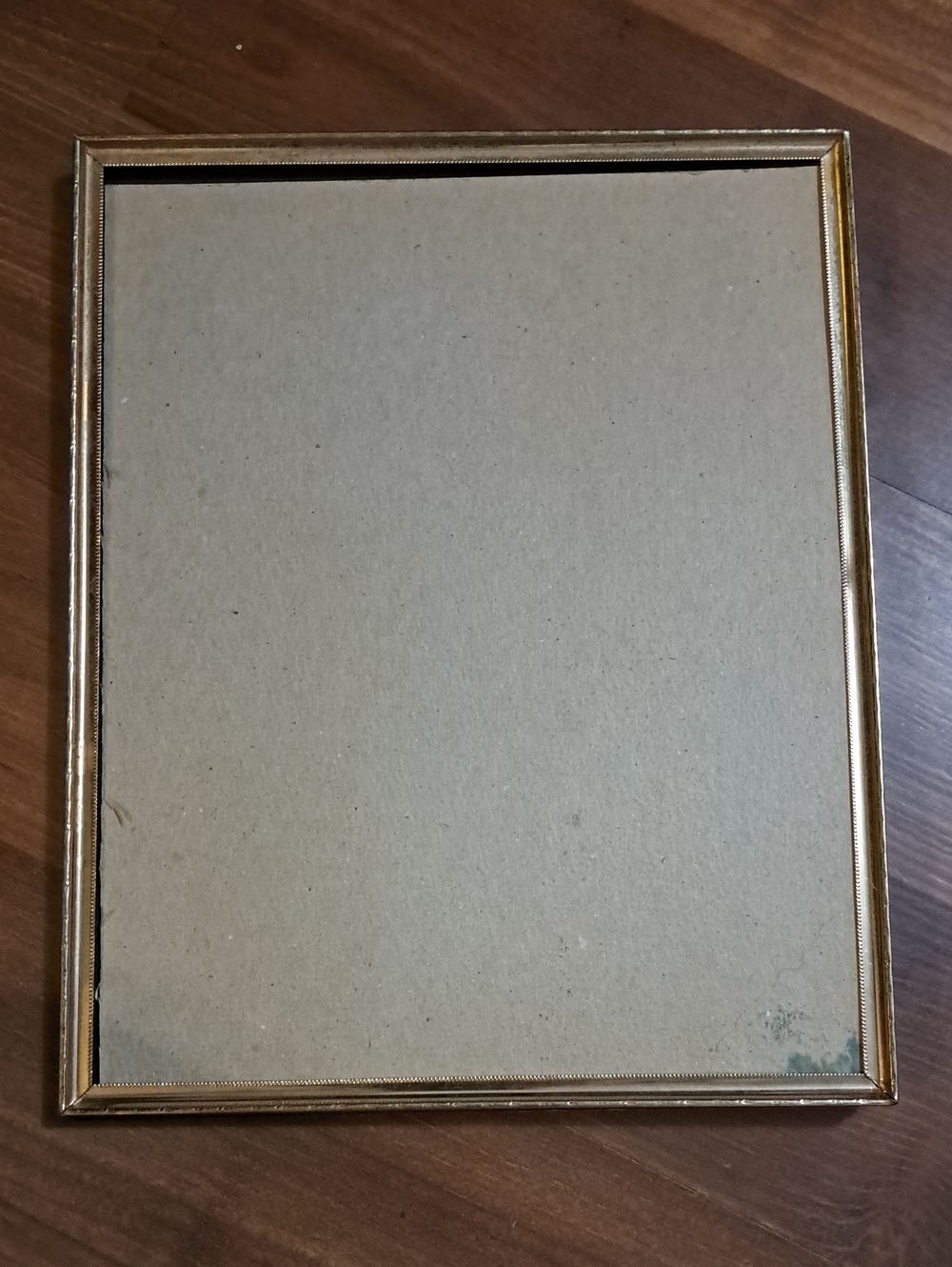Slim Brass Picture Frame No Glass - Rectangular